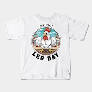 don't forget leg day Kids T-Shirt